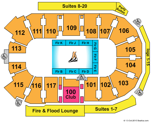 Abbotsford Entertainment & Sports Center Seating Chart